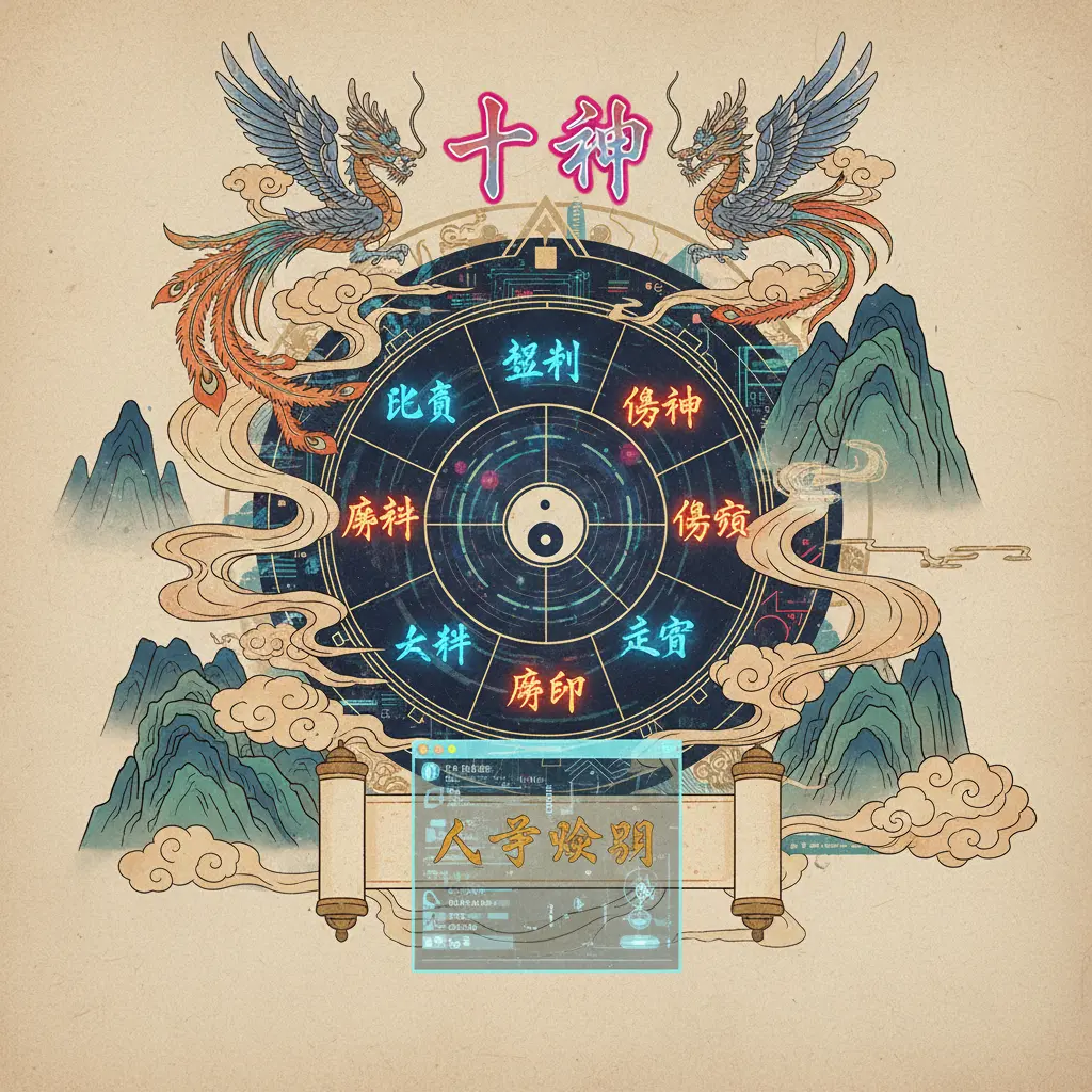 八字查詢 - 十神