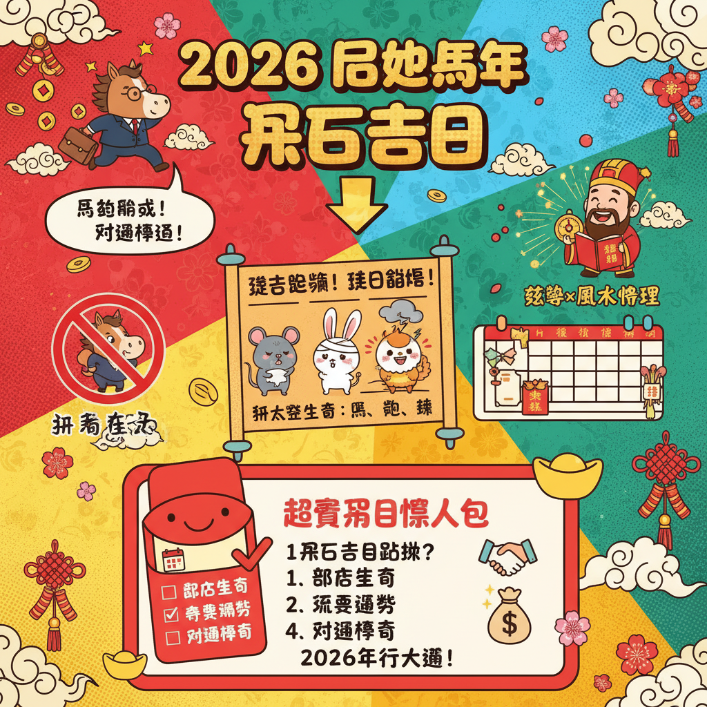 生肖命理擇日學財運生肖運程玄學天干地支風水命理風水農曆新年催旺財運升官發財風水佈局相沖生肖健康運迎財神開工拜神新年習俗開運祕訣貴人運