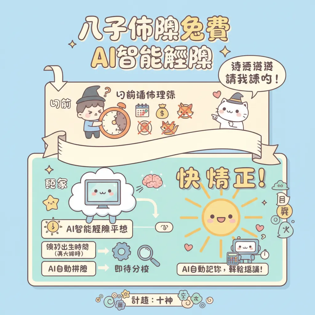 利用AI智能解盤進行八字分析，助你掌握人生藍圖與事業財運