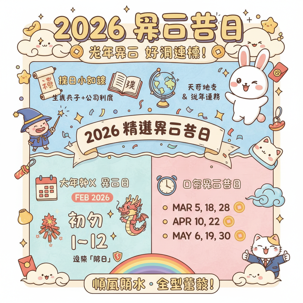 十二生肖生辰八字奇門遁甲天干地支祭拜儀式生肖運程開運生肖擇日學風水相沖生肖催旺財運新年習俗幸運色開工拜神良辰吉時風水佈局升官發財迎財神桃花運