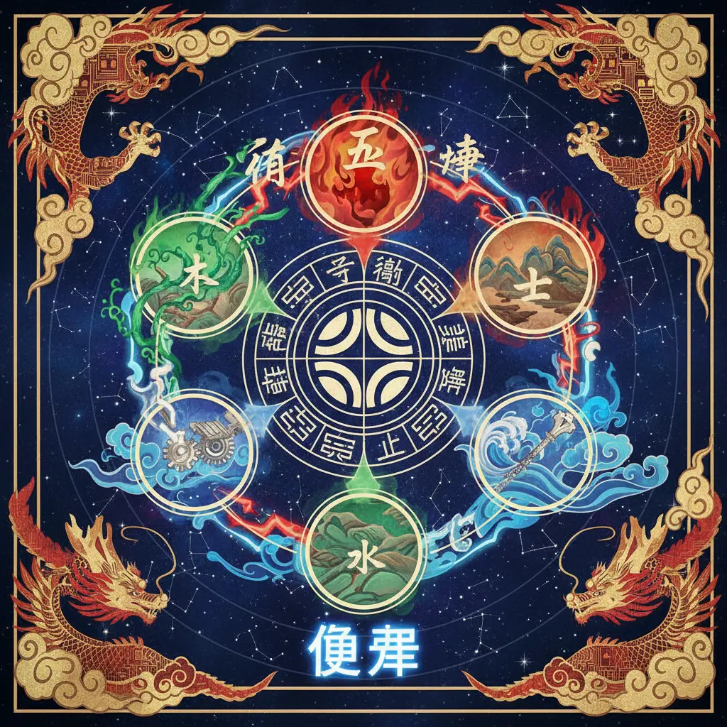 八字命盤免費 - 五行相生相剋