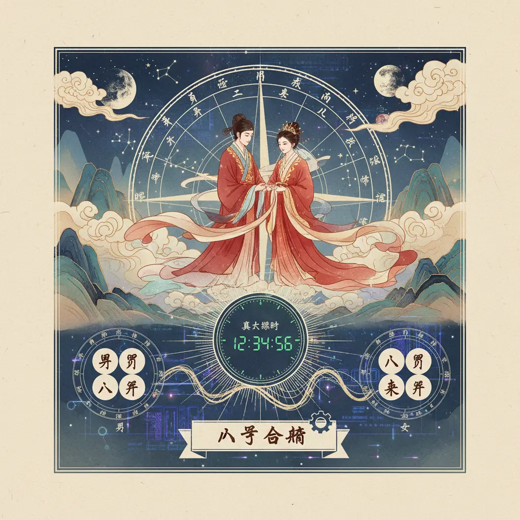 八字合婚 - 真太陽時