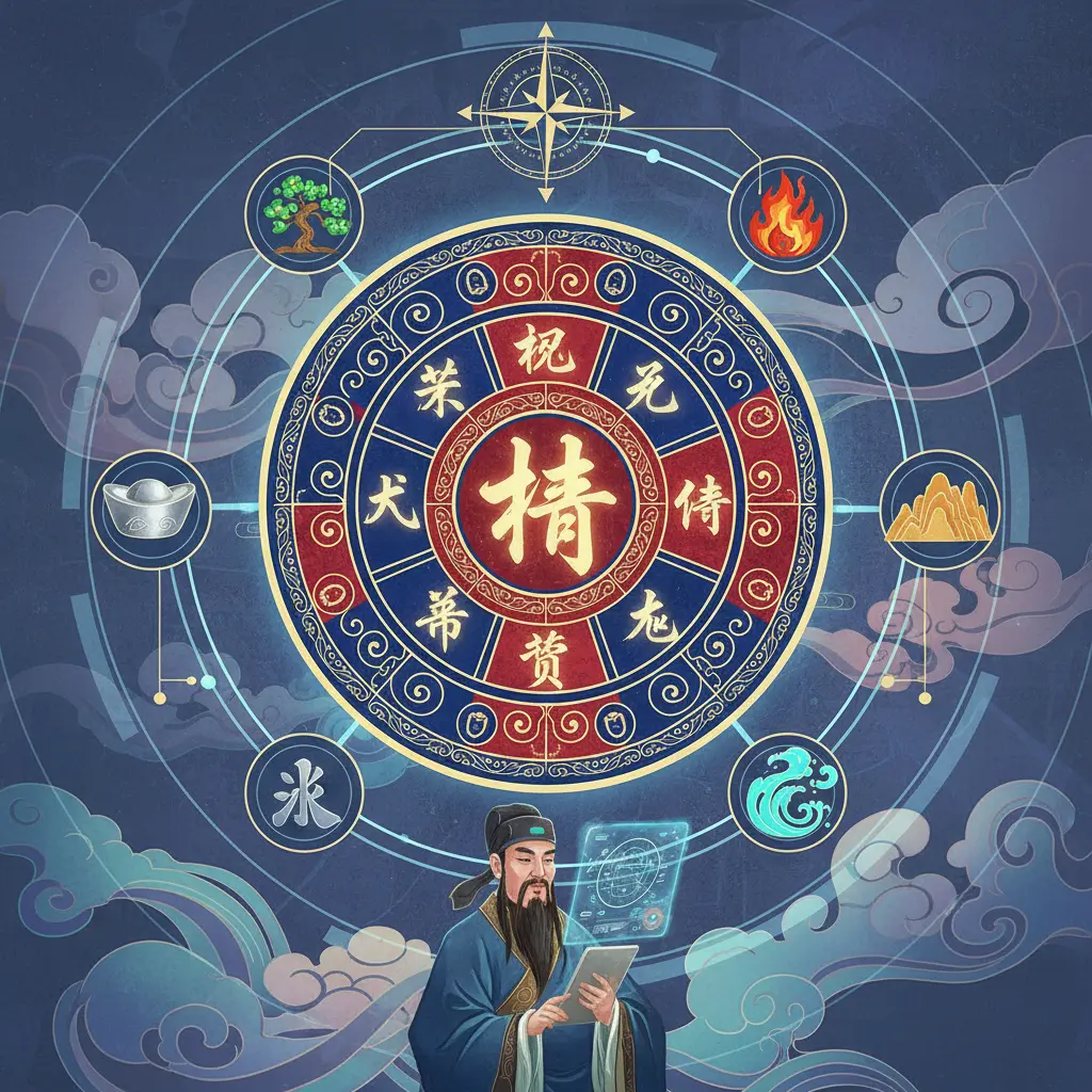 五行八字算命 - 八字命盤